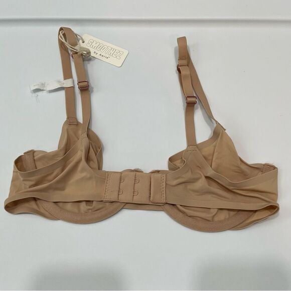 NWT Aerie Smoothez Full Coverage Unlined Bra in Sands Size 32B - Picture 3 of 8